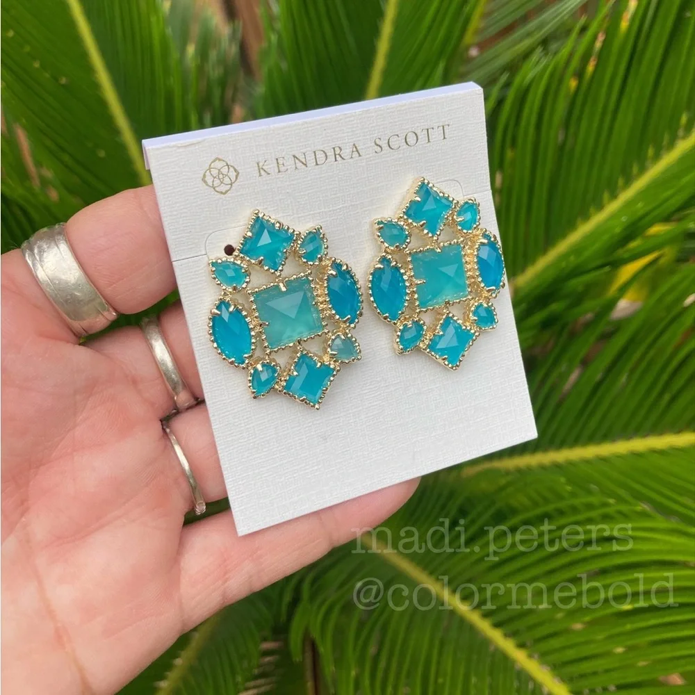 Kendra Scott Virginia Earrings in Azure - Picture 4 of 5